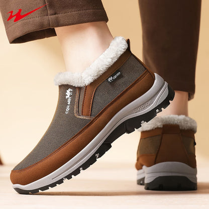 🔥 Herren-Winterstiefel mit weichem Innenfutter – Warm, leicht, bequem und rutschfest für kalte Wintertage
