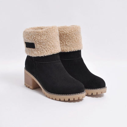 Für ältere Frauen mit Balanceproblemen entwickelte Stiefel mit Fußgewölbestütze – wasserdicht und rutschfest, damit Sie den ganzen Tag schmerzfrei laufen können