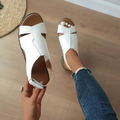🎁 Zwei gekauft, eins gratis! Ergonomische Leder-Sandalen für Frauen – Verabschieden Sie sich von Fußschmerzen, Komfort den ganzen Tag