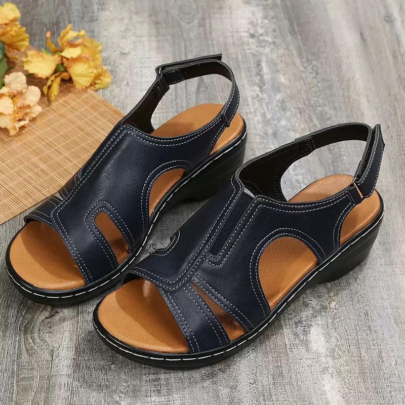 🎁 Zwei gekauft, eins gratis! Ergonomische Leder-Sandalen für Frauen – Verabschieden Sie sich von Fußschmerzen, Komfort den ganzen Tag