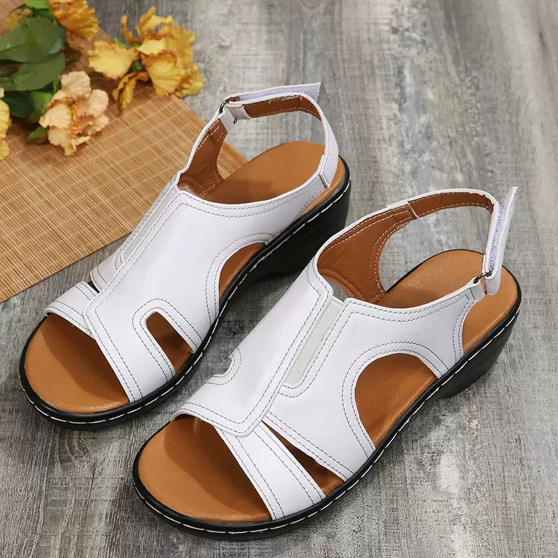 🎁 Zwei gekauft, eins gratis! Ergonomische Leder-Sandalen für Frauen – Verabschieden Sie sich von Fußschmerzen, Komfort den ganzen Tag