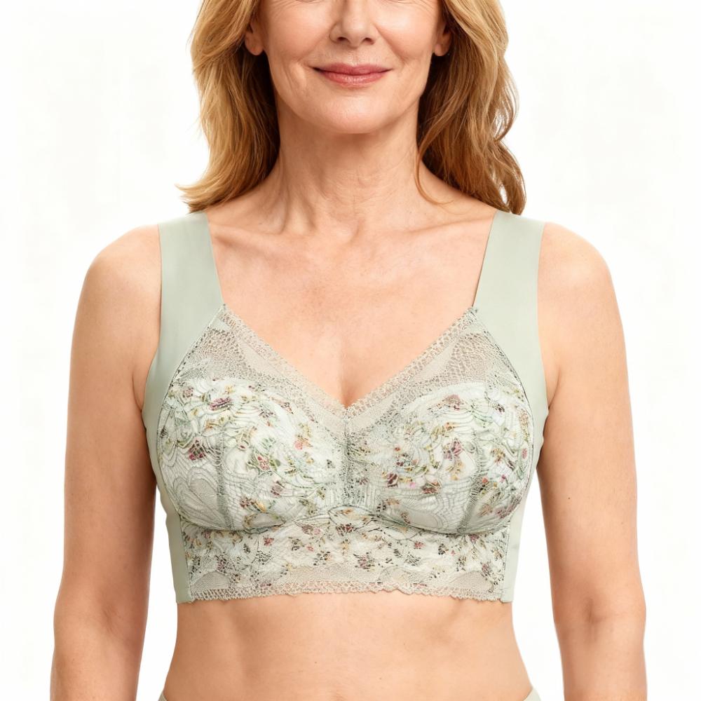 🎉 Exklusiv für Mitglieder –Großer Sport-BH für Frauen, ohne Bügel, mit festen Cups, Anti-Sink-Effekt, ärmelloses Tanktop-Design, nahtloser BH, atmungsaktiv und bequem