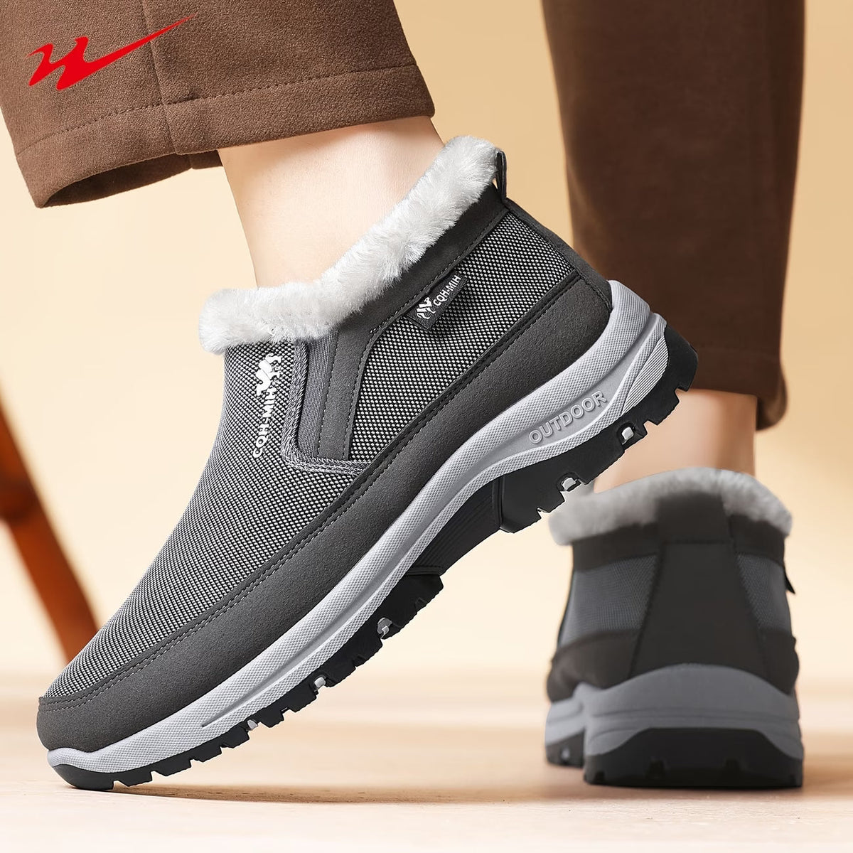 🔥 Herren-Winterstiefel mit weichem Innenfutter – Warm, leicht, bequem und rutschfest für kalte Wintertage