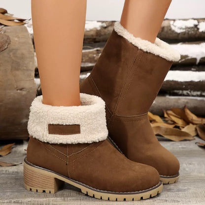 Für ältere Frauen mit Balanceproblemen entwickelte Stiefel mit Fußgewölbestütze – wasserdicht und rutschfest, damit Sie den ganzen Tag schmerzfrei laufen können