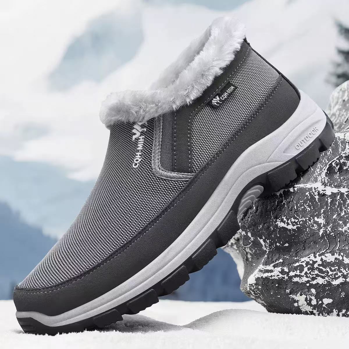 🔥 Herren-Winterstiefel mit weichem Innenfutter – Warm, leicht, bequem und rutschfest für kalte Wintertage