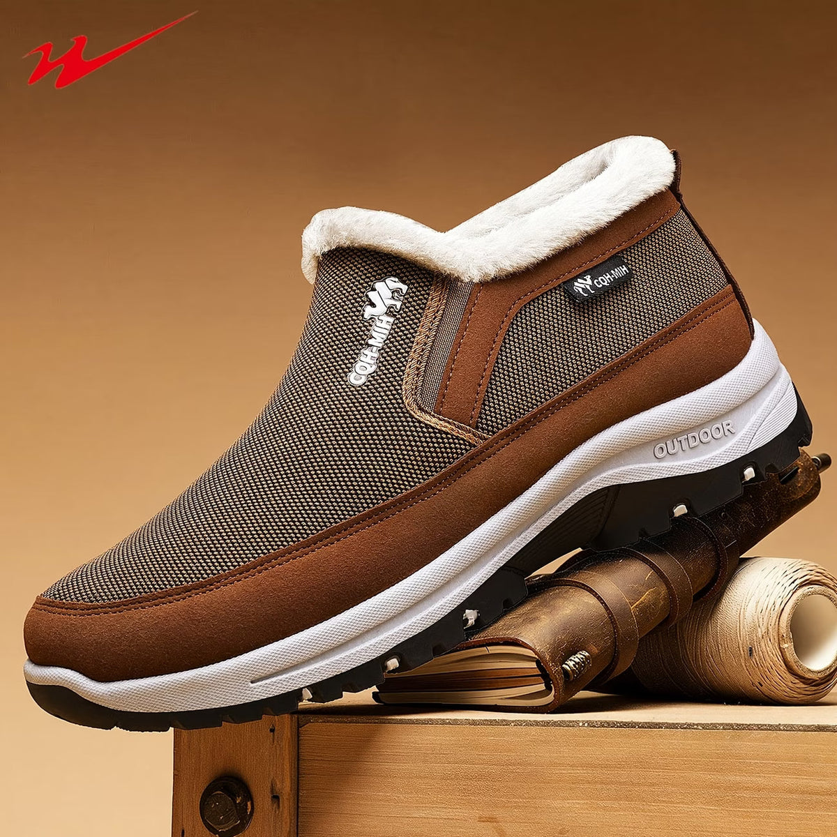 🔥 Herren-Winterstiefel mit weichem Innenfutter – Warm, leicht, bequem und rutschfest für kalte Wintertage