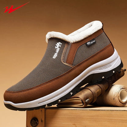 🔥 Herren-Winterstiefel mit weichem Innenfutter – Warm, leicht, bequem und rutschfest für kalte Wintertage