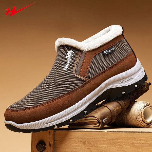 🔥 Herren-Winterstiefel mit weichem Innenfutter – Warm, leicht, bequem und rutschfest für kalte Wintertage