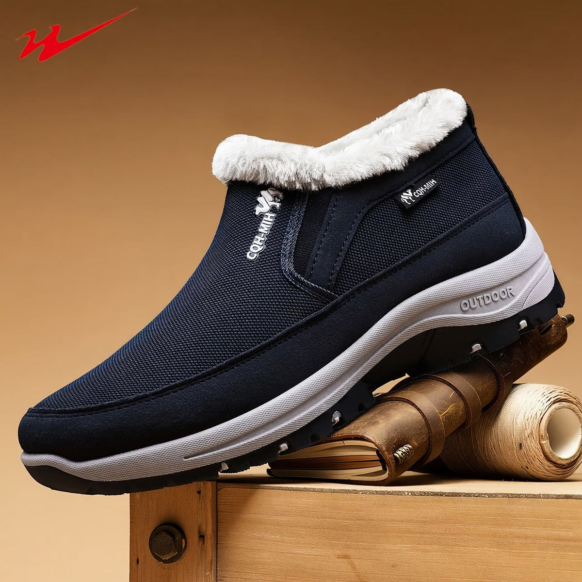 🔥 Herren-Winterstiefel mit weichem Innenfutter – Warm, leicht, bequem und rutschfest für kalte Wintertage