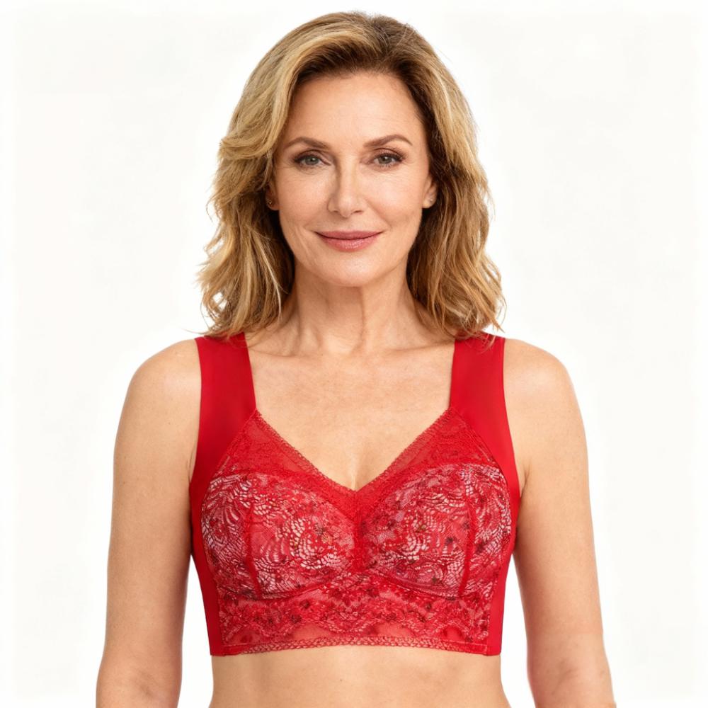 🎉 Exklusiv für Mitglieder –Großer Sport-BH für Frauen, ohne Bügel, mit festen Cups, Anti-Sink-Effekt, ärmelloses Tanktop-Design, nahtloser BH, atmungsaktiv und bequem
