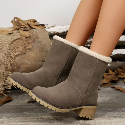 Für ältere Frauen mit Balanceproblemen entwickelte Stiefel mit Fußgewölbestütze – wasserdicht und rutschfest, damit Sie den ganzen Tag schmerzfrei laufen können