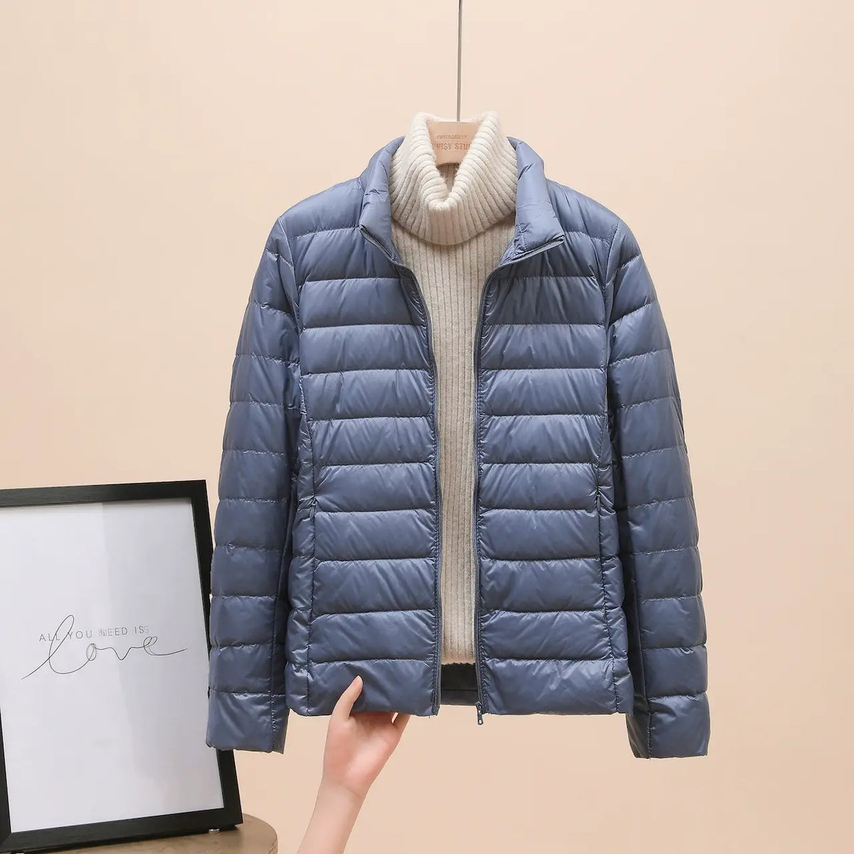 🔥 Bestseller ✨ Kurze Damen-Daunenjacke – leicht, warm und stilvoll ❄️