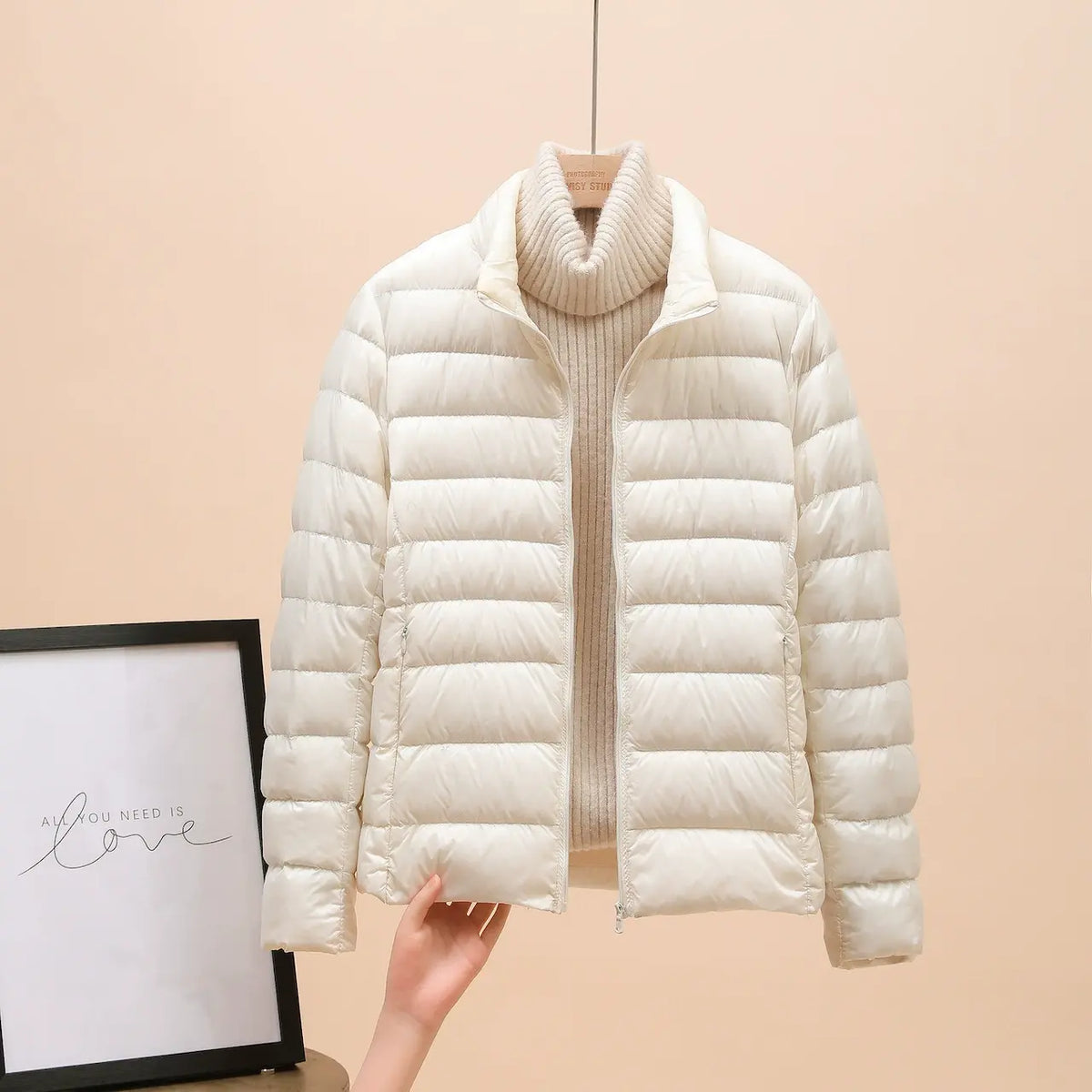 🔥 Bestseller ✨ Kurze Damen-Daunenjacke – leicht, warm und stilvoll ❄️
