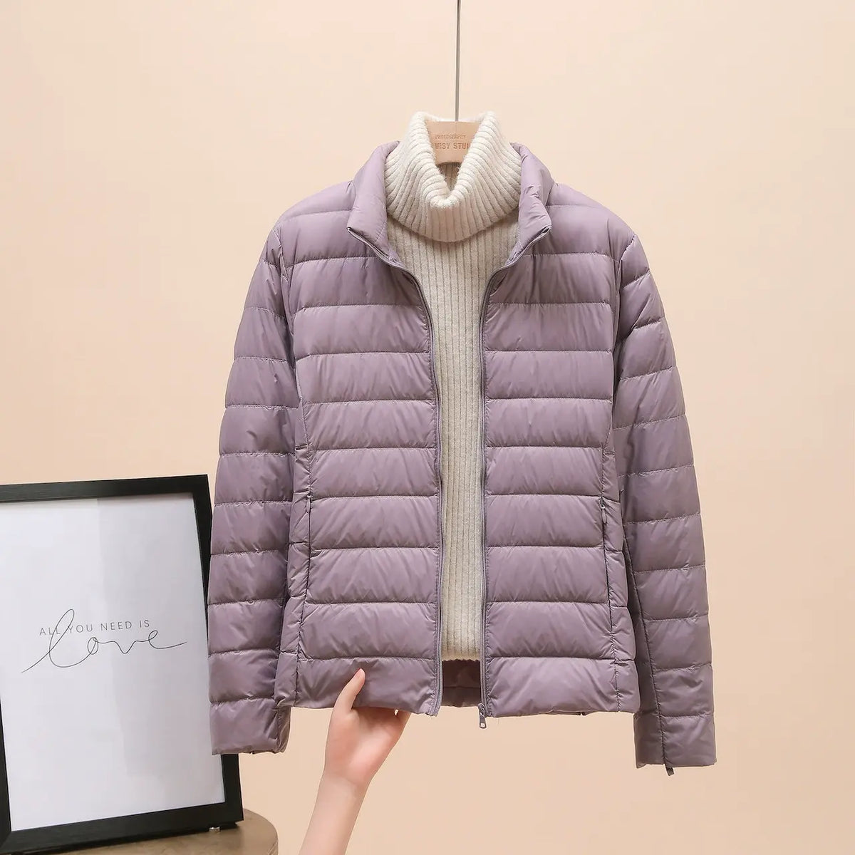 🔥 Bestseller ✨ Kurze Damen-Daunenjacke – leicht, warm und stilvoll ❄️