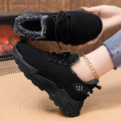 Damen-Winter-Sportschuhe mit warmem Innenfutter – warm, bequem und rutschhemmend für den Winter 🔥 Das zweite Paar zum halben Preis!
