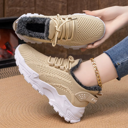 Damen-Winter-Sportschuhe mit warmem Innenfutter – warm, bequem und rutschhemmend für den Winter 🔥 Das zweite Paar zum halben Preis!