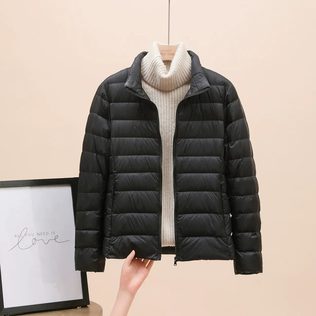 🔥 Bestseller ✨ Kurze Damen-Daunenjacke – leicht, warm und stilvoll ❄️