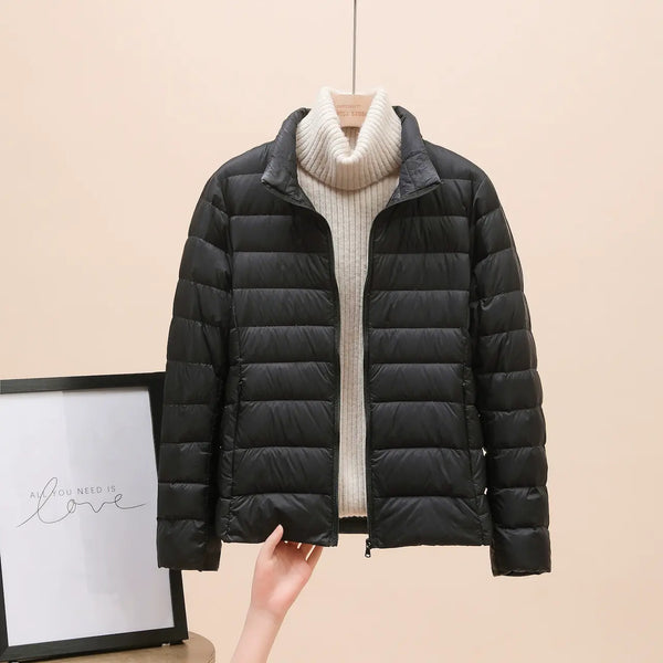 🔥 Bestseller ✨ Kurze Damen-Daunenjacke – leicht, warm und stilvoll ❄️