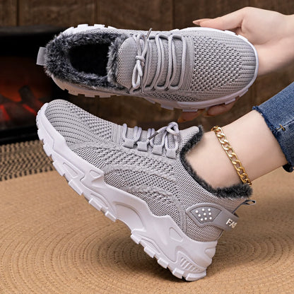 Damen-Winter-Sportschuhe mit warmem Innenfutter – warm, bequem und rutschhemmend für den Winter 🔥 Das zweite Paar zum halben Preis!