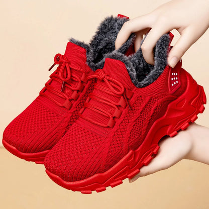 Damen-Winter-Sportschuhe mit warmem Innenfutter – warm, bequem und rutschhemmend für den Winter 🔥 Das zweite Paar zum halben Preis!