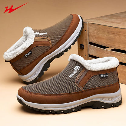 🔥 Herren-Winterstiefel mit weichem Innenfutter – Warm, leicht, bequem und rutschfest für kalte Wintertage