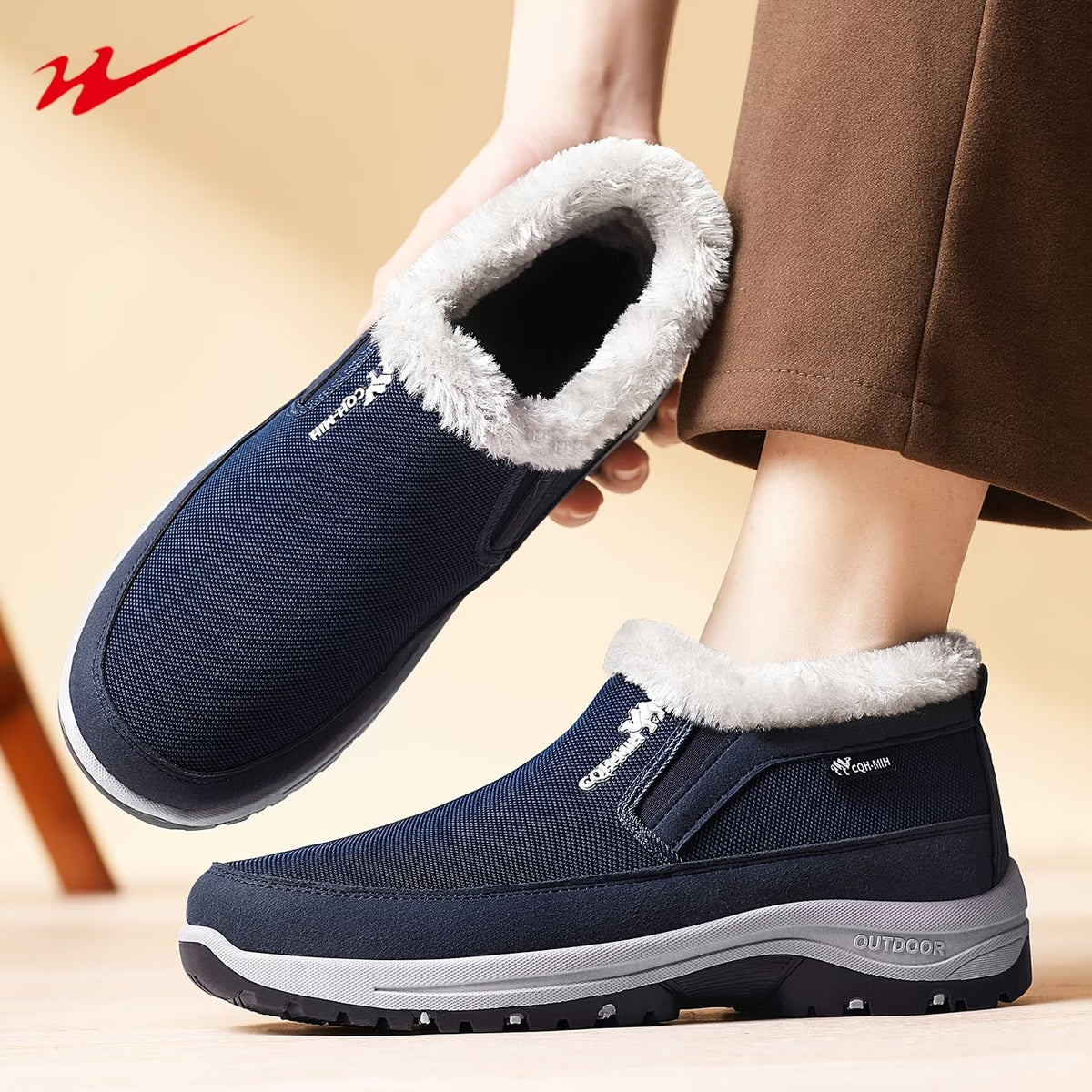 🔥 Herren-Winterstiefel mit weichem Innenfutter – Warm, leicht, bequem und rutschfest für kalte Wintertage
