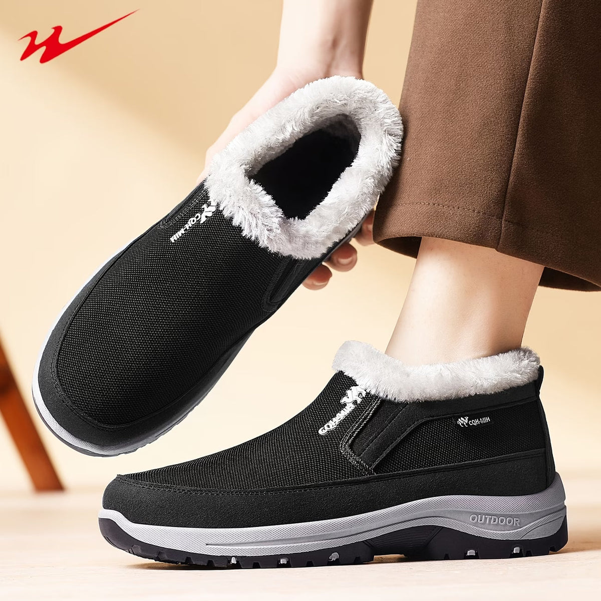 🔥 Herren-Winterstiefel mit weichem Innenfutter – Warm, leicht, bequem und rutschfest für kalte Wintertage