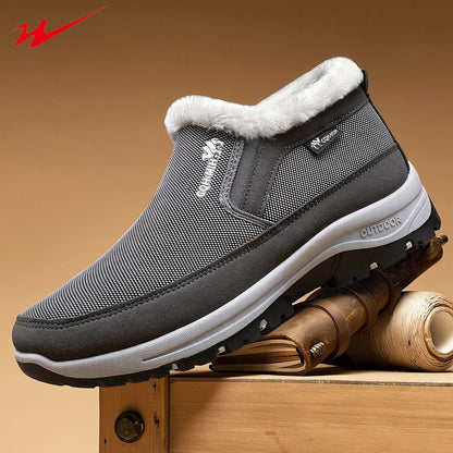 🔥 Herren-Winterstiefel mit weichem Innenfutter – Warm, leicht, bequem und rutschfest für kalte Wintertage
