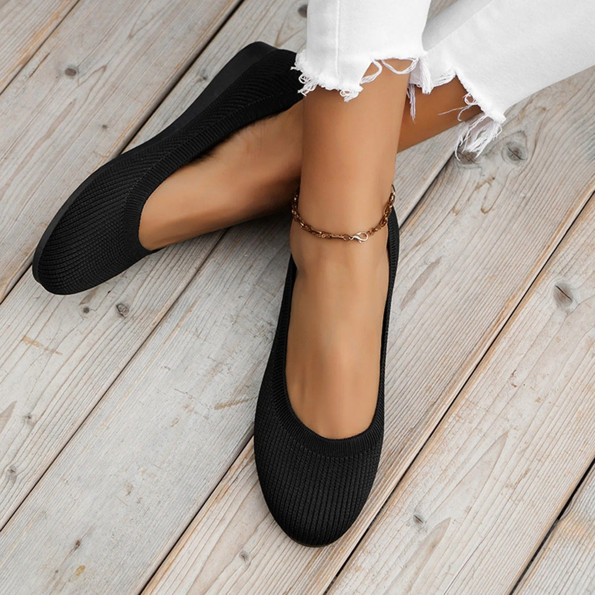 Leichte gestrickte Slip-on-Schuhe – atmungsaktiv & bequem 🌸