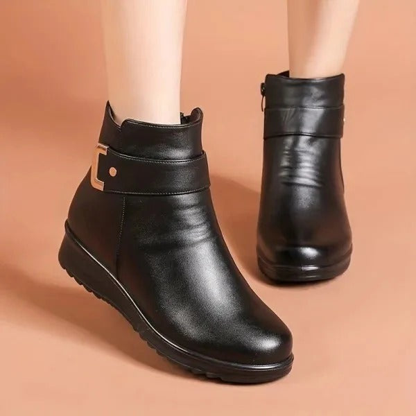 Weiche und bequeme Damenhalbschuhe aus echtem Woll- und Premiumleder (mit Fußgewölbeunterstützung – erleichtert das Gehen) 🔥🔥