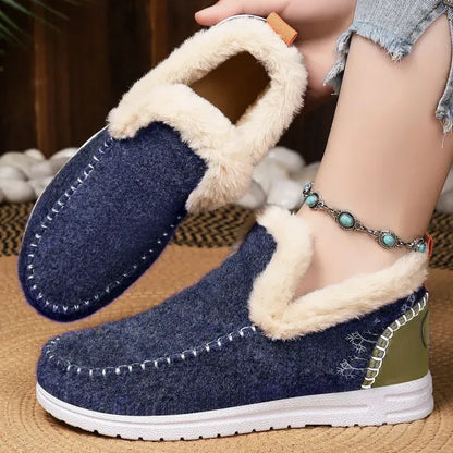 Weiche und bequeme Damen­schuhe der gehobenen Klasse aus hochwertigem Kaschmir – mit optimaler Fußgewölbeunterstützung für ein leichteres Gehen! 🔥 70 % Rabatt nur heute – nicht verpassen!