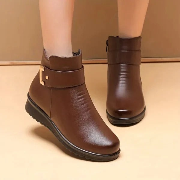 Weiche und bequeme Damenhalbschuhe aus echtem Woll- und Premiumleder (mit Fußgewölbeunterstützung – erleichtert das Gehen) 🔥🔥