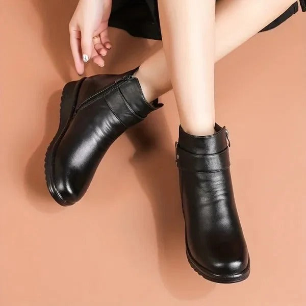 Weiche und bequeme Damenhalbschuhe aus echtem Woll- und Premiumleder (mit Fußgewölbeunterstützung – erleichtert das Gehen) 🔥🔥