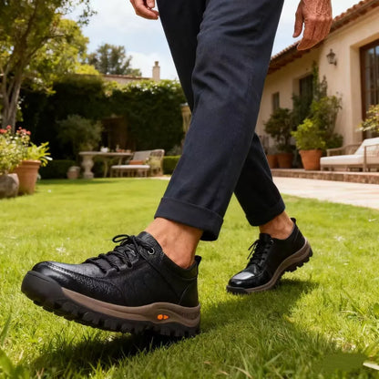 ⏰ 60 % Rabatt nur heute – verpassen Sie dieses Angebot nicht! 🐂 Wasserfeste und rutschfeste 🦶 orthopädische Herrenschuhe aus Rindsleder, die Fußschmerzen lindern