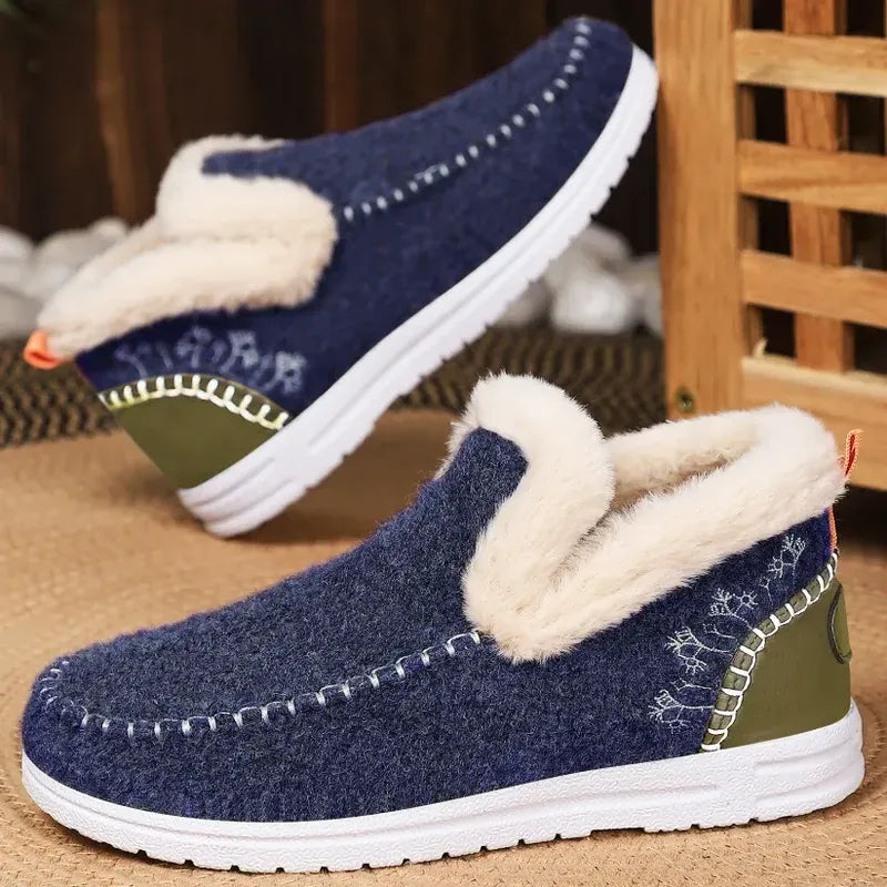 Weiche und bequeme Damen­schuhe der gehobenen Klasse aus hochwertigem Kaschmir – mit optimaler Fußgewölbeunterstützung für ein leichteres Gehen! 🔥 70 % Rabatt nur heute – nicht verpassen!