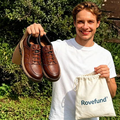 ⏰ 60 % Rabatt nur heute – verpassen Sie dieses Angebot nicht! 🐂 Wasserfeste und rutschfeste 🦶 orthopädische Herrenschuhe aus Rindsleder, die Fußschmerzen lindern
