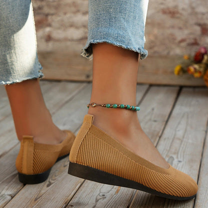 Leichte gestrickte Slip-on-Schuhe – atmungsaktiv & bequem 🌸