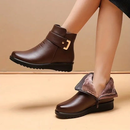 Weiche und bequeme Damenhalbschuhe aus echtem Woll- und Premiumleder (mit Fußgewölbeunterstützung – erleichtert das Gehen) 🔥🔥