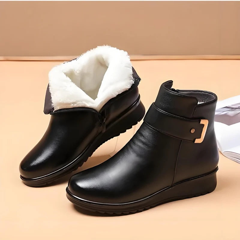 Weiche und bequeme Damenhalbschuhe aus echtem Woll- und Premiumleder (mit Fußgewölbeunterstützung – erleichtert das Gehen) 🔥🔥