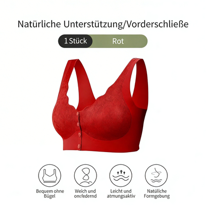 Damen-BH für ältere Frauen – Vorderöffnung, bügelfrei, weich & bequem, Sport-Top-Stil