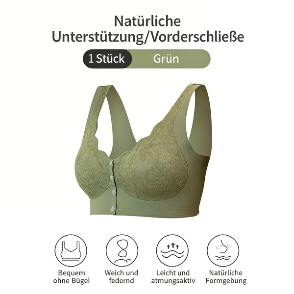 Damen-BH für ältere Frauen – Vorderöffnung, bügelfrei, weich & bequem, Sport-Top-Stil