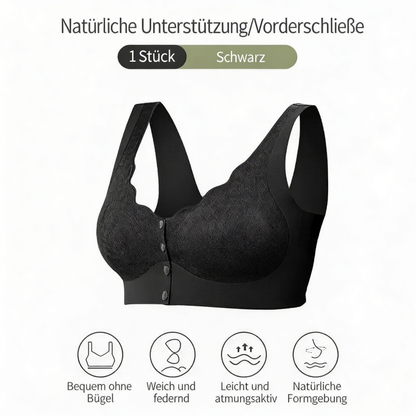 Damen-BH für ältere Frauen – Vorderöffnung, bügelfrei, weich & bequem, Sport-Top-Stil