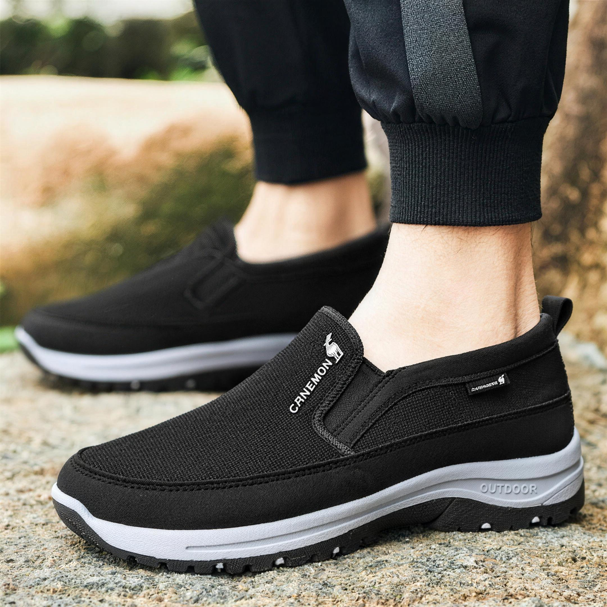 🔥 Herren-Komfort-Slipper – Leichte und atmungsaktive Sportschuhe mit Mesh-Obermaterial für den Alltag