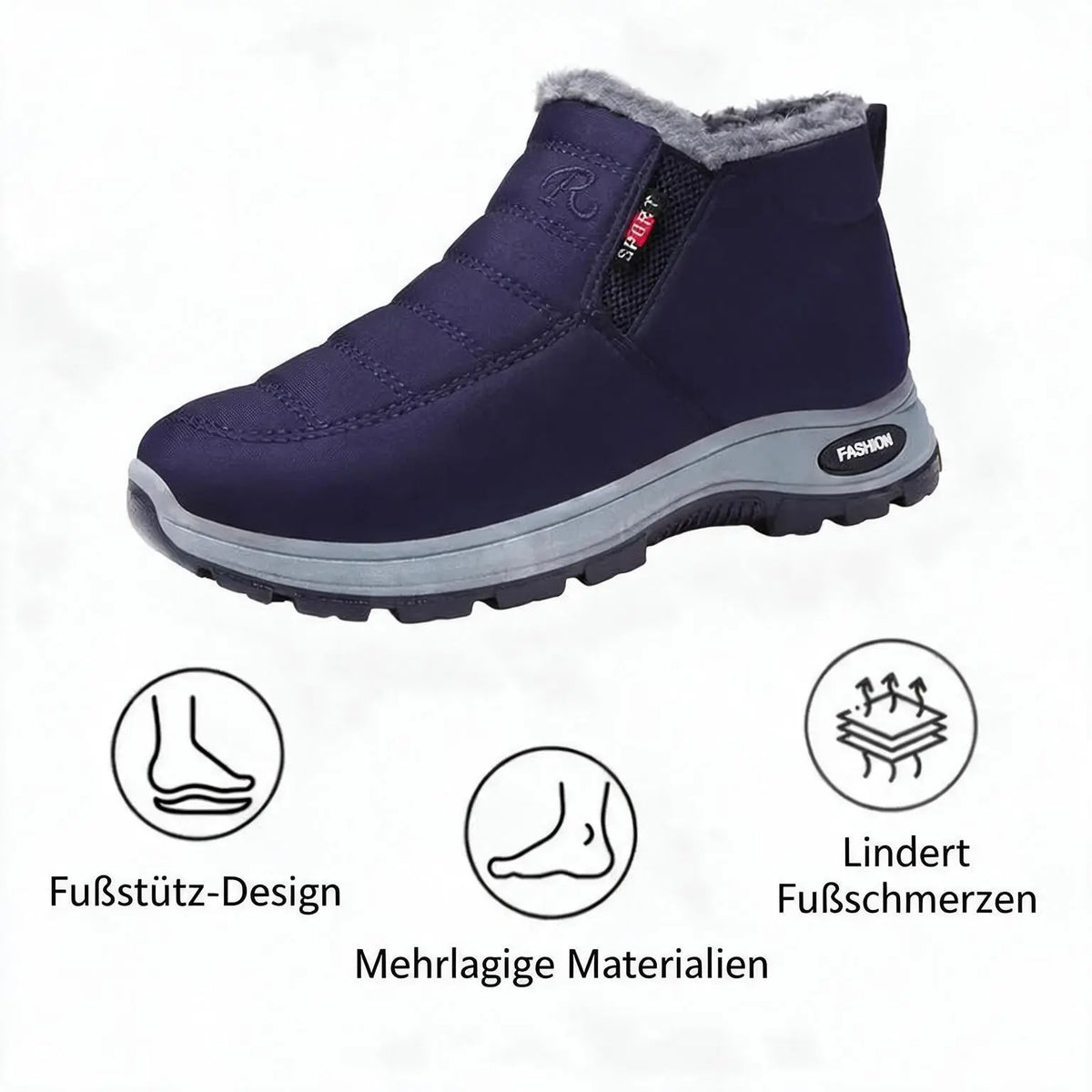 Orthopädische, rutschfeste Schuhe für Damen und Herren – helfen, das Gleichgewicht von Senioren zu verbessern und unterstützen die Gesundheit von Rücken und Gelenken