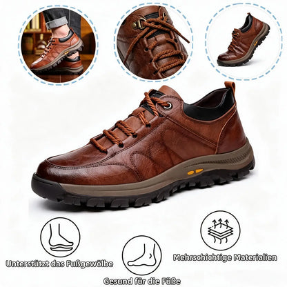 ⏰ 60 % Rabatt nur heute – verpassen Sie dieses Angebot nicht! 🐂 Wasserfeste und rutschfeste 🦶 orthopädische Herrenschuhe aus Rindsleder, die Fußschmerzen lindern