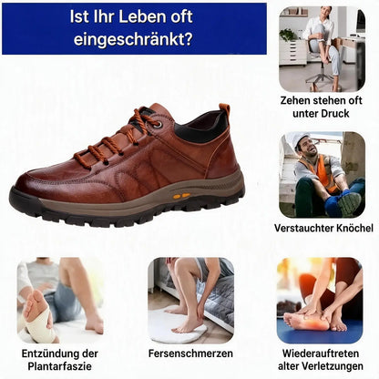 ⏰ 60 % Rabatt nur heute – verpassen Sie dieses Angebot nicht! 🐂 Wasserfeste und rutschfeste 🦶 orthopädische Herrenschuhe aus Rindsleder, die Fußschmerzen lindern