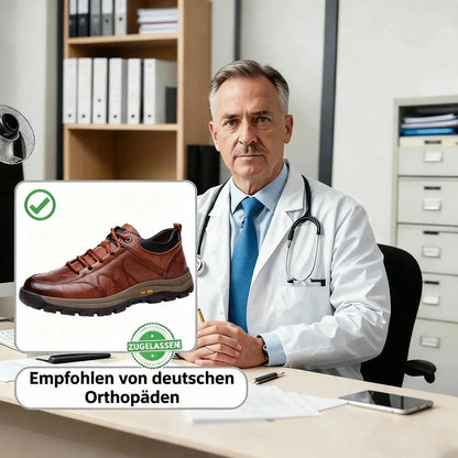 ⏰ 60 % Rabatt nur heute – verpassen Sie dieses Angebot nicht! 🐂 Wasserfeste und rutschfeste 🦶 orthopädische Herrenschuhe aus Rindsleder, die Fußschmerzen lindern