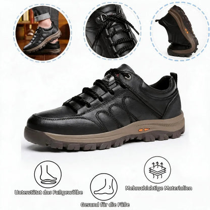 ⏰ 60 % Rabatt nur heute – verpassen Sie dieses Angebot nicht! 🐂 Wasserfeste und rutschfeste 🦶 orthopädische Herrenschuhe aus Rindsleder, die Fußschmerzen lindern