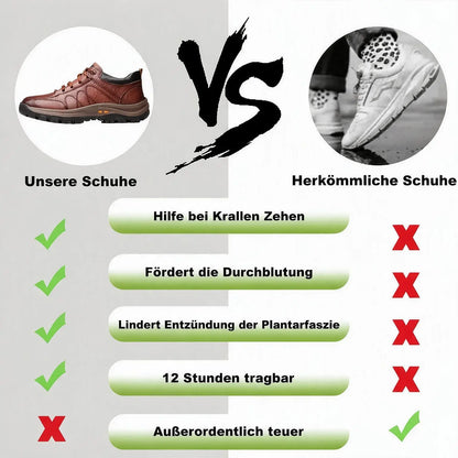 ⏰ 60 % Rabatt nur heute – verpassen Sie dieses Angebot nicht! 🐂 Wasserfeste und rutschfeste 🦶 orthopädische Herrenschuhe aus Rindsleder, die Fußschmerzen lindern