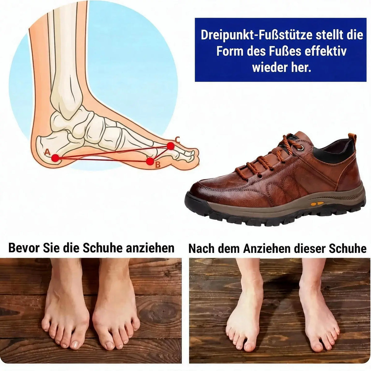 ⏰ 60 % Rabatt nur heute – verpassen Sie dieses Angebot nicht! 🐂 Wasserfeste und rutschfeste 🦶 orthopädische Herrenschuhe aus Rindsleder, die Fußschmerzen lindern